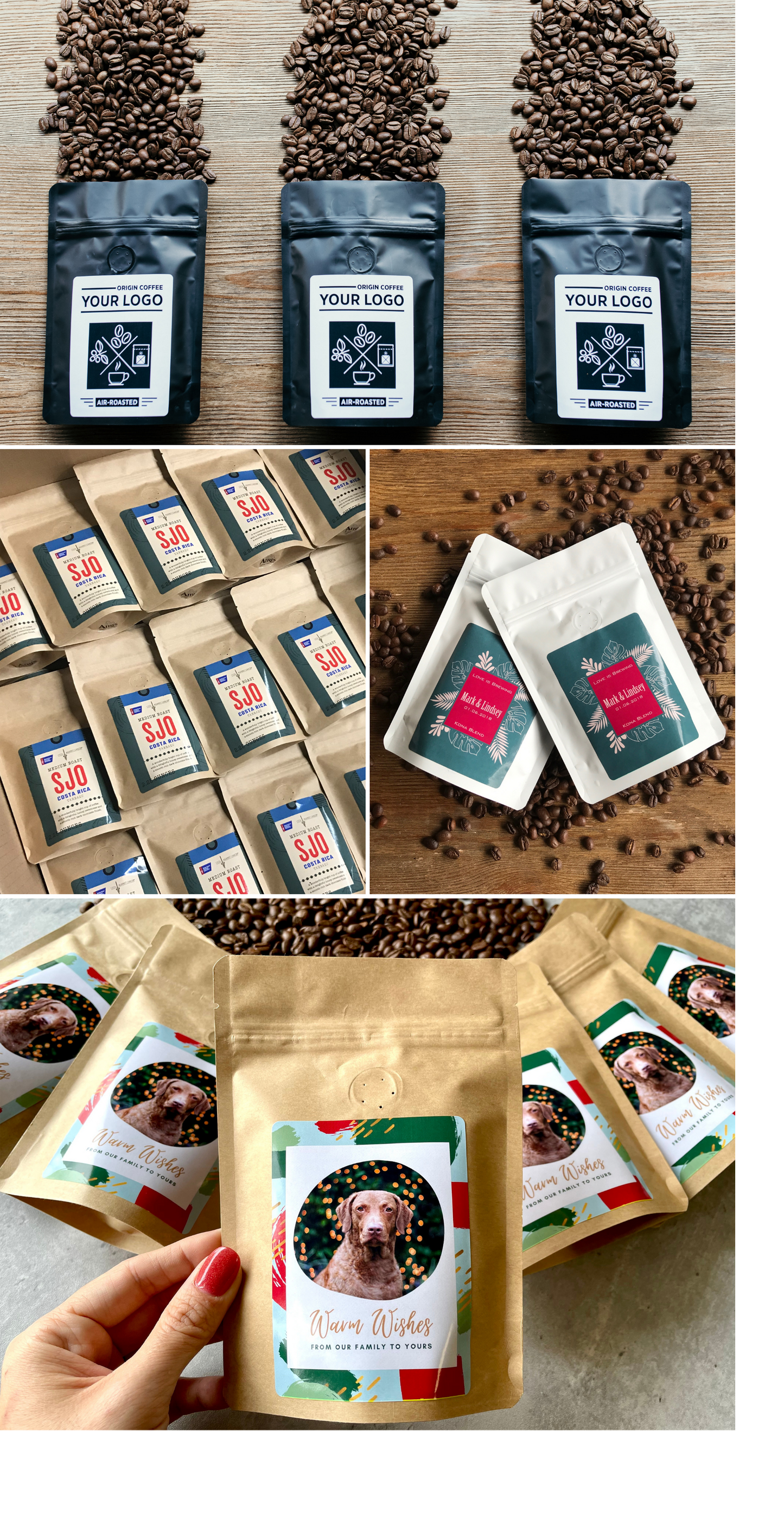 Custom Coffee Favors – 2.25oz Private Label Bags - Personalized for Events, Gifts & Promotions