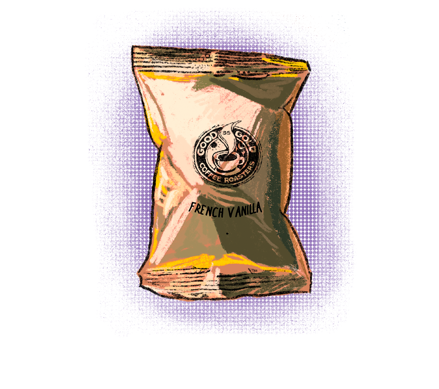 French Vanilla - 2.0oz ground coffee per pack