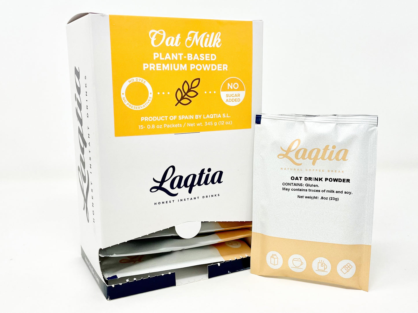 Laqtia Packets - CLEARANCE - Oat Milk Powder (15ct)