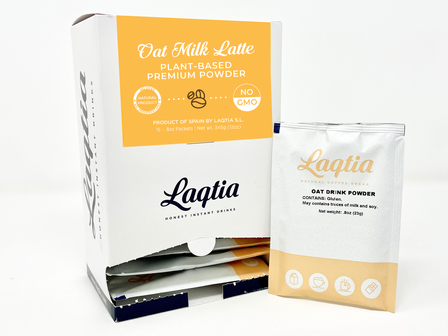 Laqtia Packets - CLEARANCE - Oat Milk LATTE Powder (15ct)