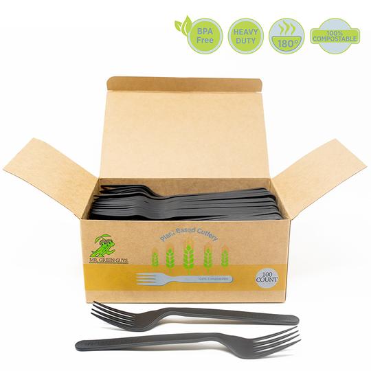 100% Compostable Forks