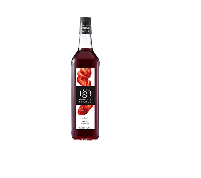 Strawberry - 1883 Syrup (1L PET Plastic Bottle)