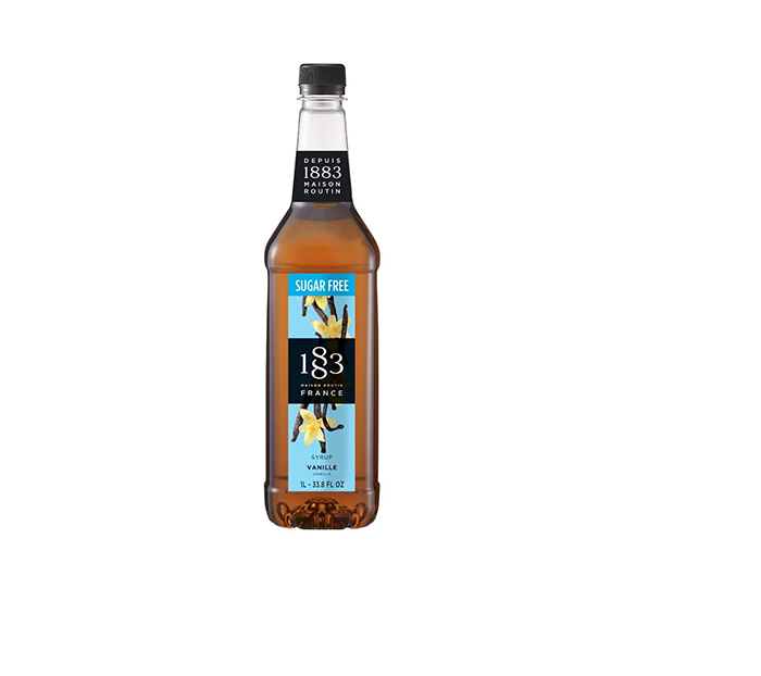 Sugar Free Vanilla - 1883 Syrup (1L PET Plastic Bottle)