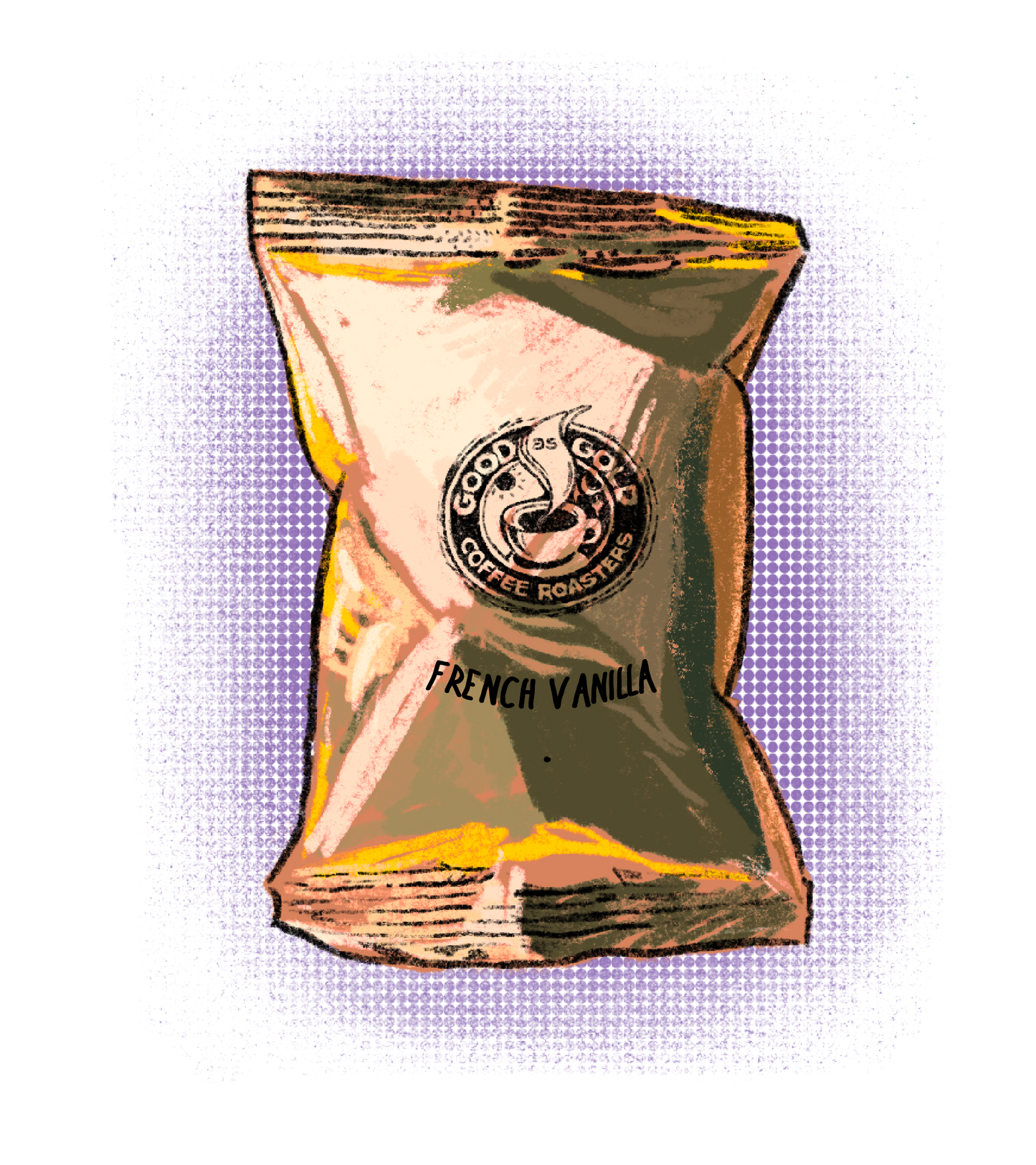 French Vanilla - 2.0oz ground coffee per pack