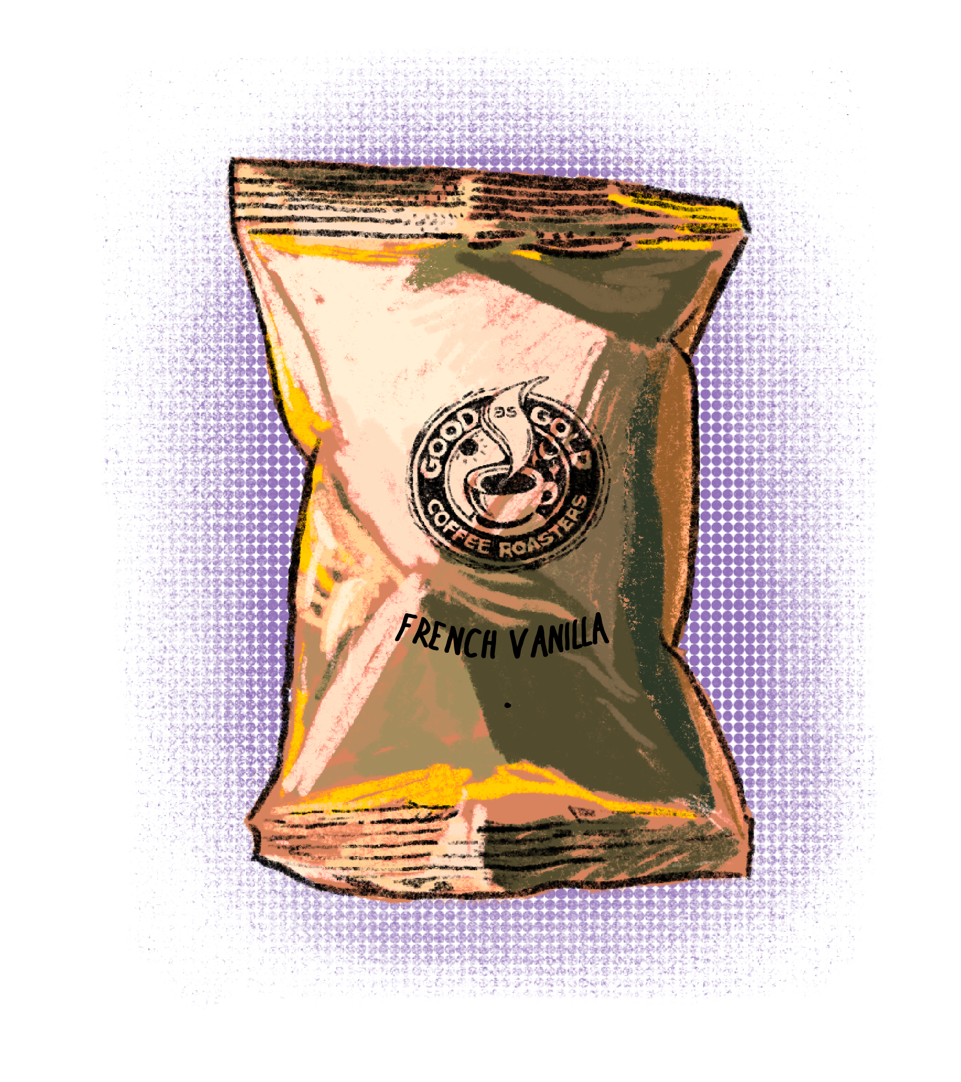 French Vanilla - 2.0oz ground coffee per pack