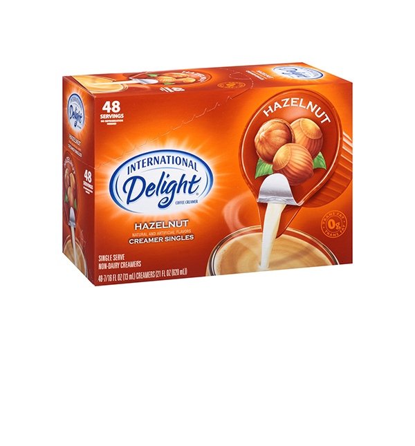 International Delight Hazelnut Creamer Singles - 48ct