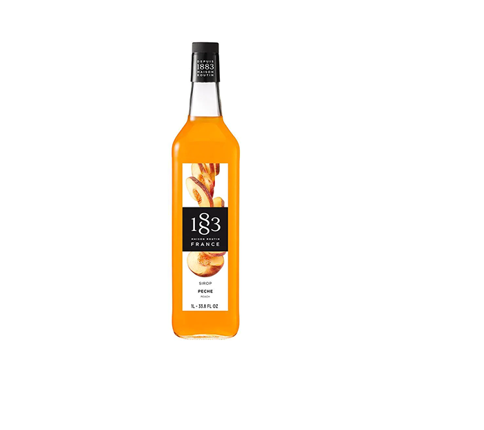 Peach - 1883 Syrup (1L PET Plastic Bottle)