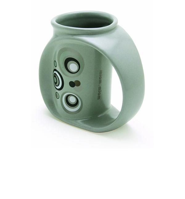 Miam Miam Solar Metallic Light Grey Mug - 15oz