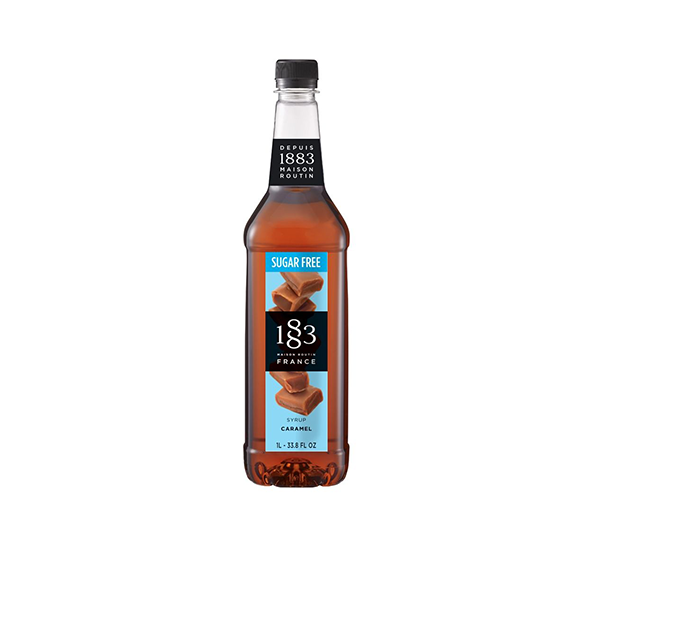 Sugar Free Caramel - 1883 Syrup (1L PET Plastic Bottle)
