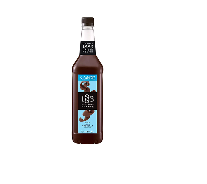 Sugar Free Chocolate - 1883 Syrup (1L PET Plastic Bottle)