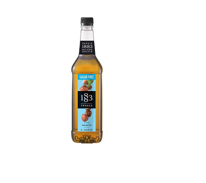 Sugar Free Hazelnut - 1883 Syrup (1L PET Plastic Bottle)